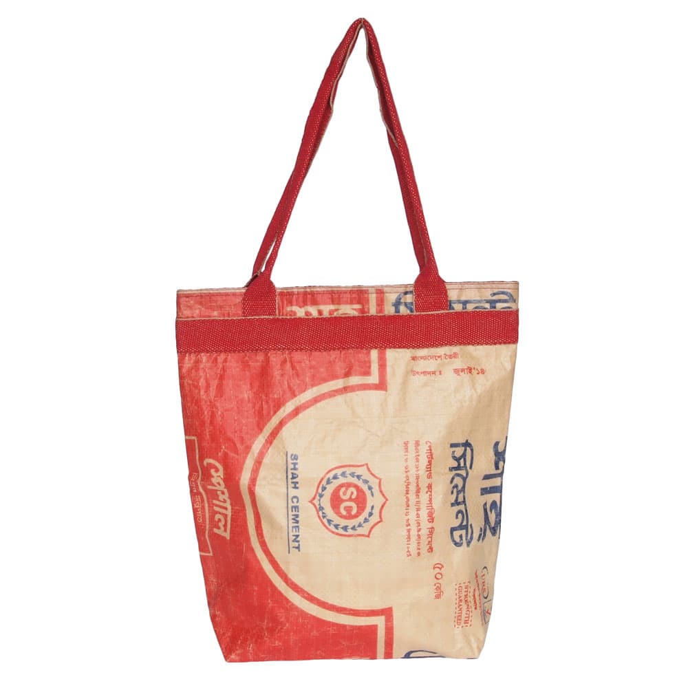 bag made of recycled cement sacks | tulsi crafts