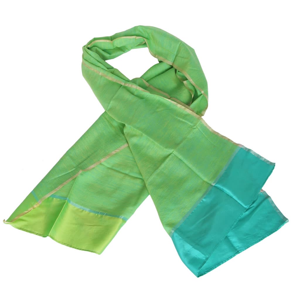 silk scarf handwoven india aconite ethical fashion
