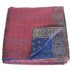 kantha zijden sari deken sitala fairtrade