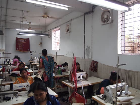 womens organisation recycled cement bags dhaka