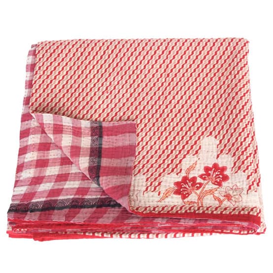 kantha sari blanket phula ethical interior