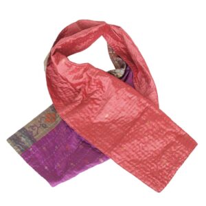 sjaal zijde sari kantha takta handgemaakt