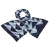 indigo shibori scarf silk triangle ethical