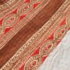 kantha silk cotton sari blanket badami throw