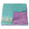 kantha silk cotton sari blanket sita fair trade