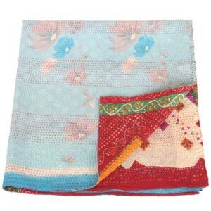 kantha zijden sari deken rana fairtrade