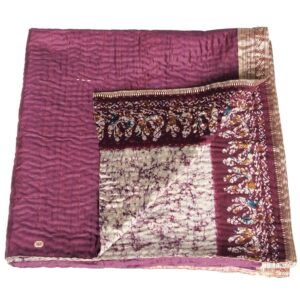 kantha sari quilt kimsim blanket